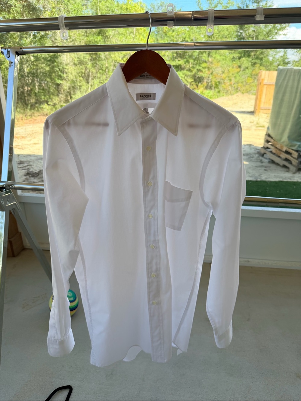 Darwood professional US Army white dress shirt long sleeved tapered